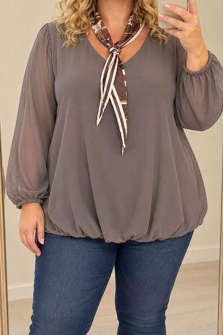 Blouse met sjaaltje