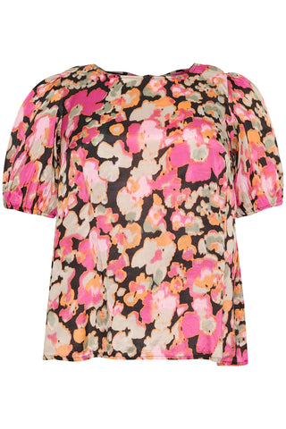 KCnatalia Blouse Pink Melon Blurry Flower