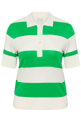 KClizzy Polo Knit Chalk/Bright Gree