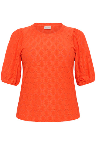 KCtina Short SL Lace Blouse Grenadine