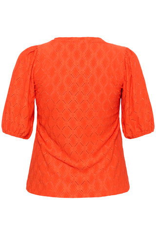 KCtina Short SL Lace Blouse Grenadine