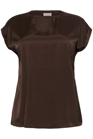 KCmilia Wing SL Blouse Black Coffee