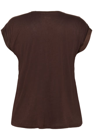 KCmilia Wing SL Blouse Black Coffee