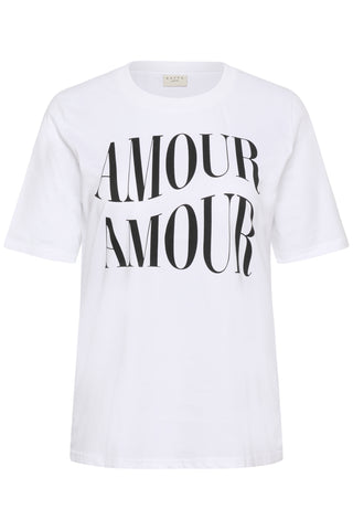 KCchari T-Shirt Optical White