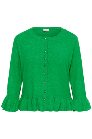KCemmi Frill Cardigan Bright Green Mel