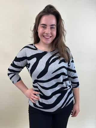 CARALBA 3/4 TOP NOOS Light Grey/Mela/GRAPHIC ZE