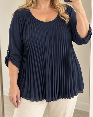 Plissé blouse Hilda