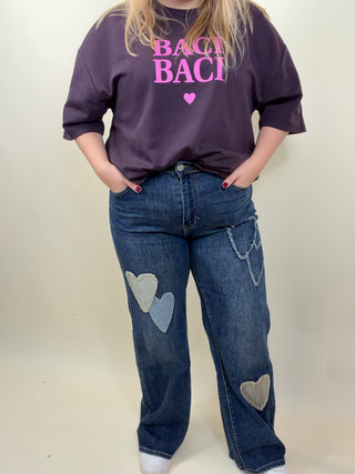 G-smack heart jeans