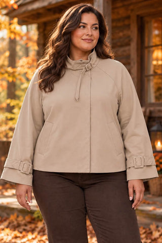 VMCSOFFYSARA SHORT JACKET CUR Silver Mink