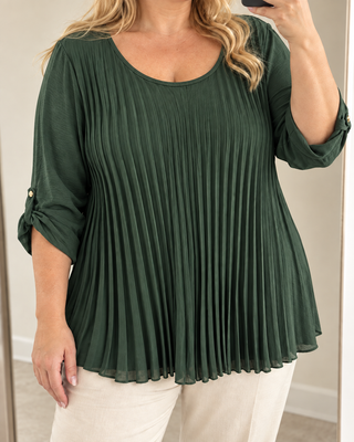 Plissé blouse Hilda