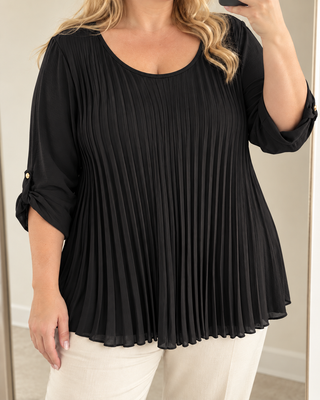 Plissé blouse Hilda