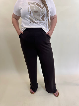 VMCHALI HW WIDE PANT JRS CUR Chocolate Torte