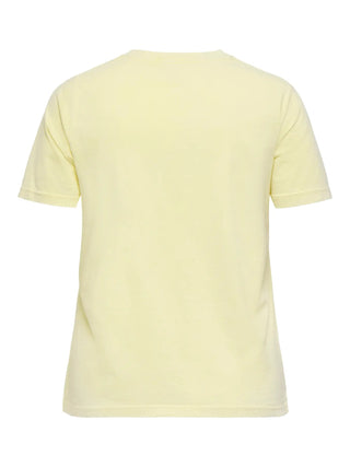 CARAYLA S/S O-NECK WASH JEANS TEE JRS VP Sunlight