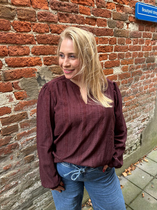 CARMINNA L/S TOP JRS Decadent Chocolate
