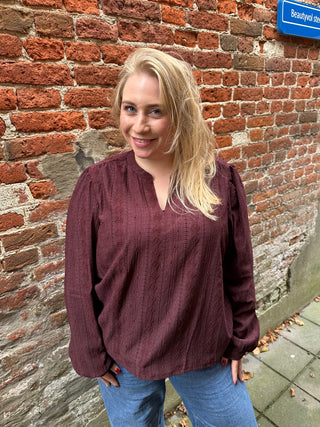 CARMINNA L/S TOP JRS Decadent Chocolate