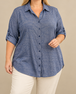 Blouse B-2204 Spijker