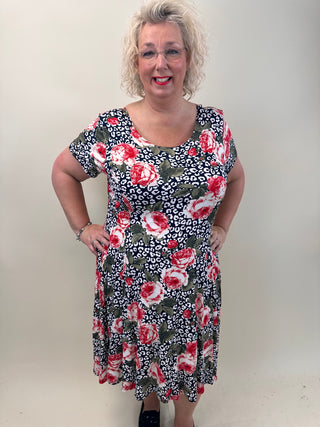 Jurk C-2127 Rose