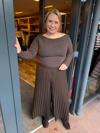 CAROPAL L/S TOP JRS Coffee Bean/Melange