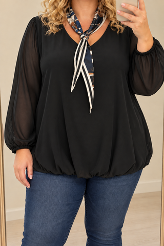 Blouse met sjaaltje