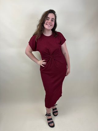 VMCAMANDA CS O-NECK ANKLE DRESS JRS CUR Biking Red