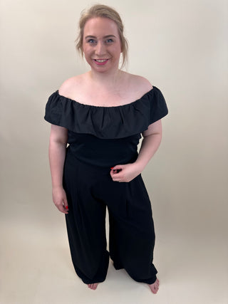 VMCANE OFF SHOULDER TOP JRS CUR Black
