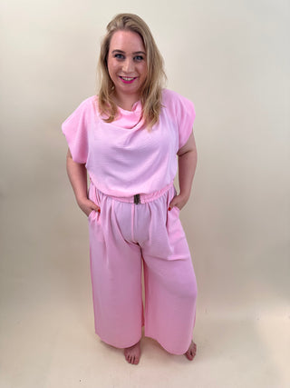 Jumpsuit roze