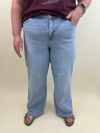 VMCSANDIE -STRETCH MR WIDE J RA3133 CUR Light Blue Denim