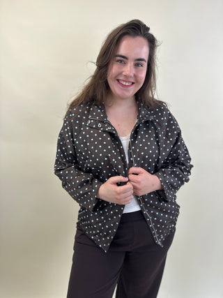 GRATIS VERZENDITEM | VMCKAYLA HIGH NECK JACKET EXP CUR Chocolate Brown/BLUE