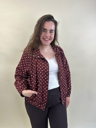 GRATIS VERZENDITEM | VMCKAYLA HIGH NECK JACKET EXP CUR Andorra/PINK DOTS