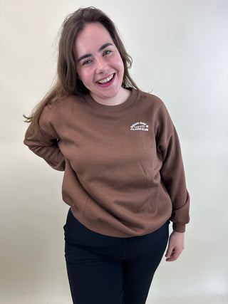 VMCADINE URSULA LS SWEAT BOX JRS CUR Cocoa Brown/NAMASTE
