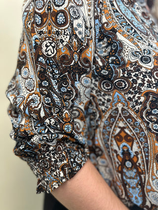 CARRAYA 3/4 SHIRT WVN NOOS Chicory Coffee/Bolzano