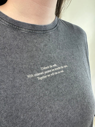 CARROXY S/S REG O-NECK TEE JRS Phantom/Legendary