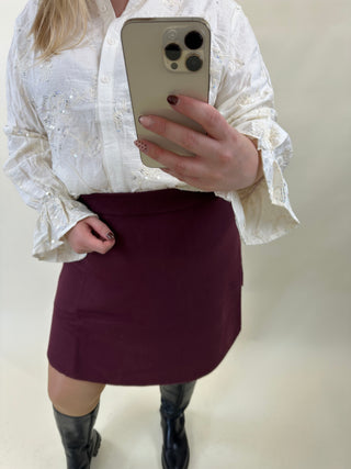 CARAMAR SKATER MINI SKIRT KNT Fig