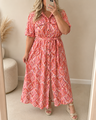 VMCEASY JOY GOLD 7/8 SHIRT DRESS WV CUR Snow White/Dina