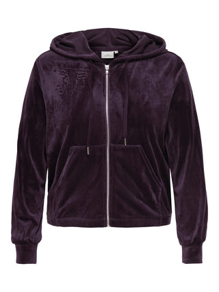 CARREBEL L/S ZIP HOOD SWT JRS Plum Perfect/Plum perfect