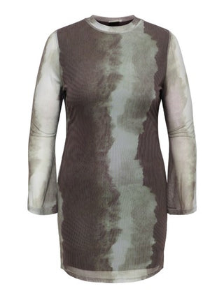 CARJUNGLE L/S BELL MINI DRESS JRS North Atlantic/Blurry