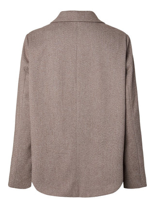 PCBIANCA LS BLAZER JACKET NOOS Greige/MELANGE