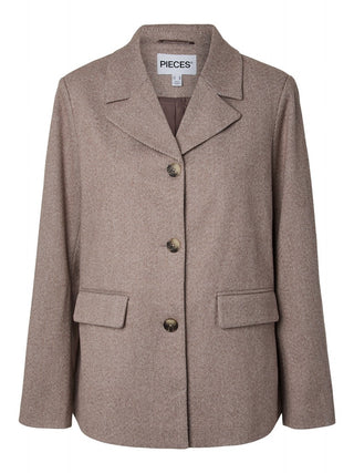 PCBIANCA LS BLAZER JACKET NOOS Greige/MELANGE