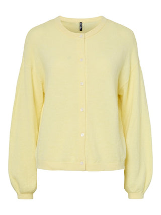PCNAOMI LS O-NECK KNIT CARDIGAN NOOS BC French Vanilla/MELANGE
