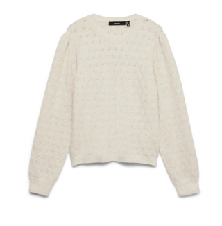 VMCDOFFY STITCH LS O-NECK PULLOVER CUR Birch/MELANGE