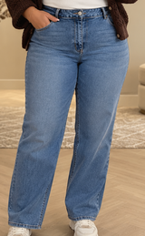 VMCKYLA MR STRAIGHT J VI3413 CUR Medium Blue Denim