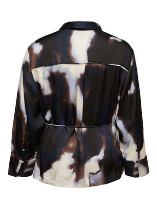 VMCJADE OLLIE LS SHIRT WVN CUR Chocolate Torte/Ollie