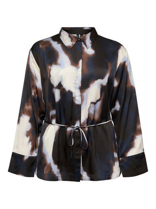VMCJADE OLLIE LS SHIRT WVN CUR Chocolate Torte/Ollie