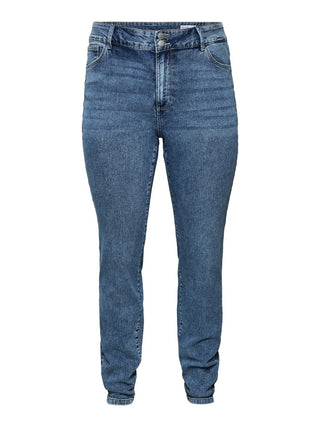VMCLUSIA FIE HR SLIM JEANS CUR Light Blue Deni/VI3571