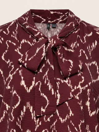 VMCMILAN L/S TOP WVN BTQ CUR Windsor Wine/MILAN