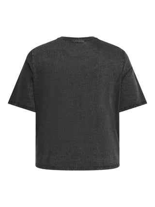 CARLUCY S/S BOX EYELET TOP JRS Black/Detail Rebels